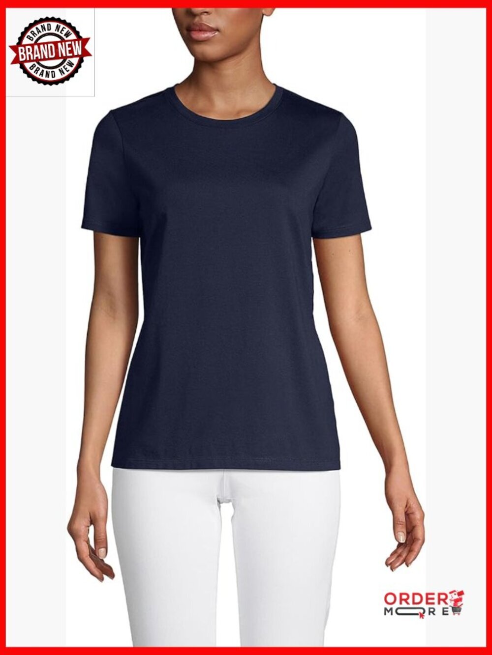 Relaxed Supima Cotton Crew Neck T-Shirt - Soft & Durable